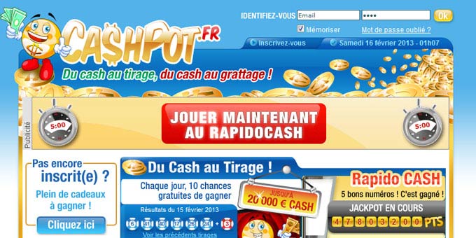 Jouer à CashPot