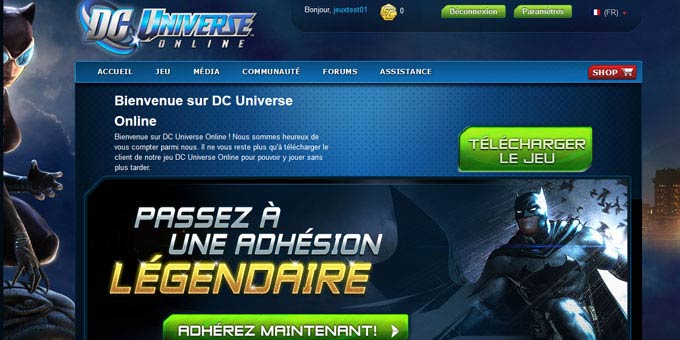 Jouer à DC Universe Online