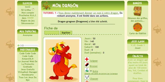 Jouer à ELEVEZ 1 DRAGON