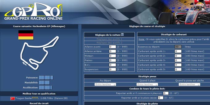 Jouer à Grand Prix Racing Online