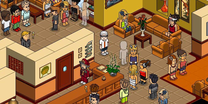 Jouer à Habbo hotel