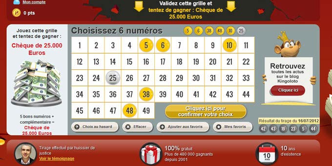 Jouer à Kingoloto