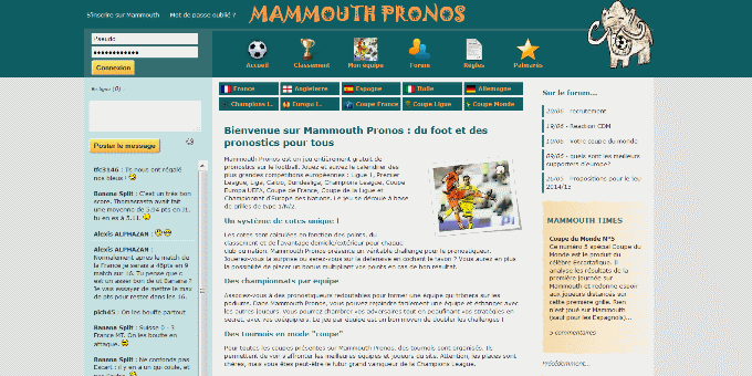 Jouer à Mammouth Pronostics