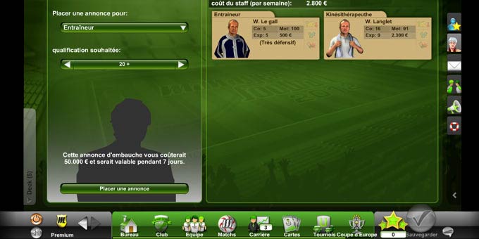 Jouer à Manager Football 2015