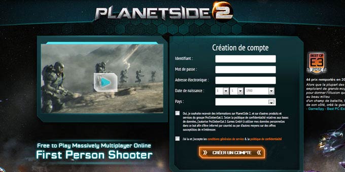 Jouer à Planetside 2