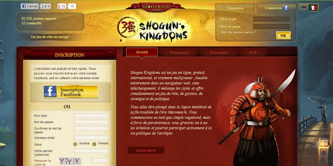Jouer &agrave; Shogun Kingdoms