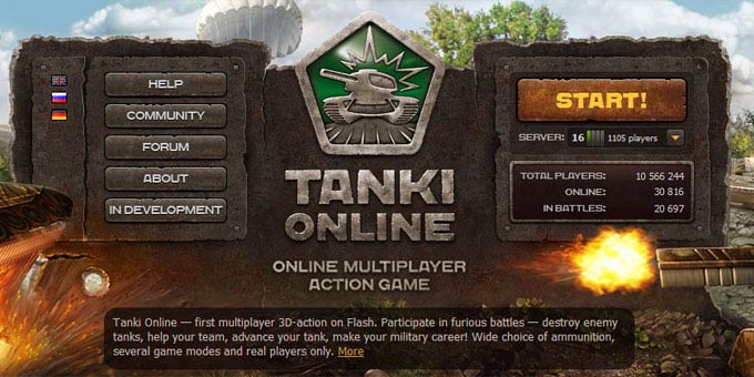 Jouer à Tanki Online
