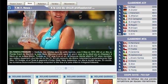 Jouer à Tennis Web Tour